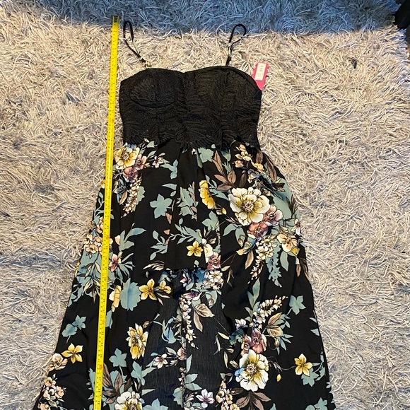Hawaiian Floral Maxi Dress Shorts Romper - Picture 1 of 7